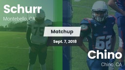 Matchup: Schurr vs. Chino  2018