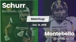 Matchup: Schurr vs. Montebello  2018