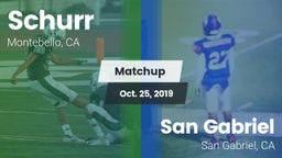 Matchup: Schurr vs. San Gabriel  2019