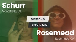 Matchup: Schurr vs. Rosemead  2020