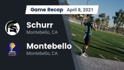 Recap: Schurr  vs. Montebello  2021
