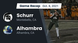 Recap: Schurr  vs. Alhambra  2021