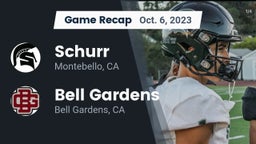 Recap: Schurr  vs. Bell Gardens  2023