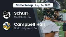 Recap: Schurr  vs. Campbell Hall  2023