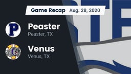 Recap: Peaster  vs. Venus  2020
