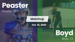 Matchup: Peaster  vs. Boyd  2020