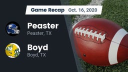 Recap: Peaster  vs. Boyd  2020