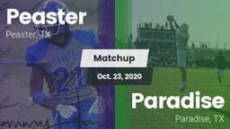 Matchup: Peaster  vs. Paradise  2020