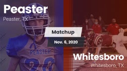 Matchup: Peaster  vs. Whitesboro  2020