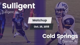 Matchup: Sulligent vs. Cold Springs  2018