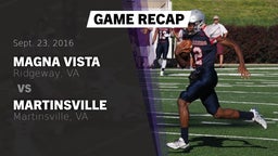Recap: Magna Vista  vs. Martinsville  2016