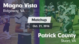 Matchup: Magna Vista High vs. Patrick County  2016