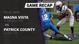 Recap: Magna Vista  vs. Patrick County  2016