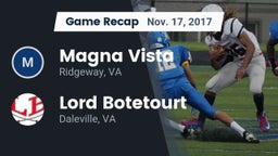 Recap: Magna Vista  vs. Lord Botetourt  2017