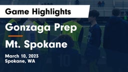 Gonzaga Prep  vs Mt. Spokane Game Highlights - March 10, 2023
