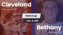 Matchup: Cleveland vs. Bethany  2016