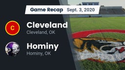 Recap: Cleveland  vs. Hominy  2020