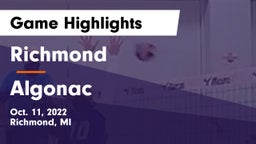 Richmond  vs Algonac  Game Highlights - Oct. 11, 2022