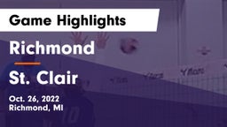 Richmond  vs St. Clair  Game Highlights - Oct. 26, 2022
