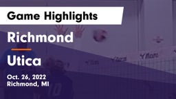 Richmond  vs Utica  Game Highlights - Oct. 26, 2022