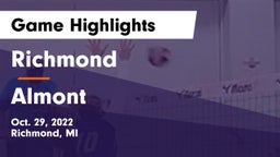 Richmond  vs Almont Game Highlights - Oct. 29, 2022