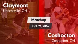Matchup: Claymont vs. Coshocton  2016
