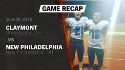 Recap: Claymont  vs. New Philadelphia  2016