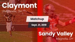 Matchup: Claymont vs. Sandy Valley  2018