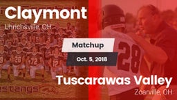 Matchup: Claymont vs. Tuscarawas Valley  2018