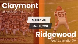 Matchup: Claymont vs. Ridgewood  2018
