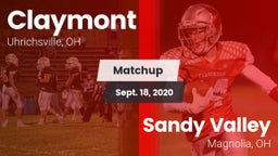 Matchup: Claymont vs. Sandy Valley  2020