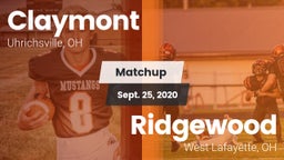 Matchup: Claymont vs. Ridgewood  2020