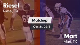 Matchup: Riesel vs. Mart  2016