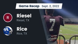 Recap: Riesel  vs. Rice  2022