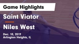 Saint Viator  vs Niles West  Game Highlights - Dec. 10, 2019