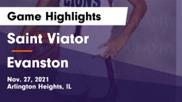 Saint Viator  vs Evanston  Game Highlights - Nov. 27, 2021