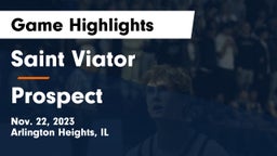 Saint Viator  vs Prospect  Game Highlights - Nov. 22, 2023