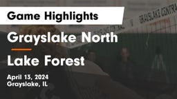 Grayslake North  vs Lake Forest  Game Highlights - April 13, 2024