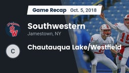 Recap: Southwestern  vs. Chautauqua Lake/Westfield 2018