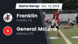 Recap: Franklin  vs. General McLane  2018