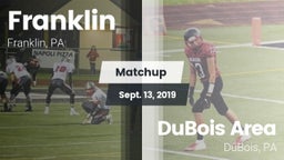Matchup: Franklin vs. DuBois Area  2019