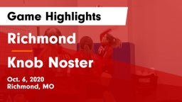 Richmond  vs Knob Noster  Game Highlights - Oct. 6, 2020