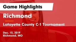 Richmond  vs Lafayette County C-1 Tournament Game Highlights - Dec. 13, 2019