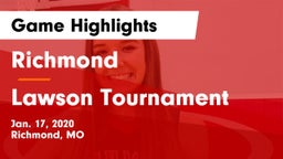 Richmond  vs Lawson Tournament Game Highlights - Jan. 17, 2020
