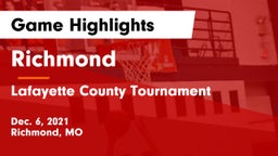 Richmond  vs Lafayette County Tournament Game Highlights - Dec. 6, 2021