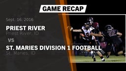 Recap: Priest River  vs. St. Maries Division 1 Football 2016