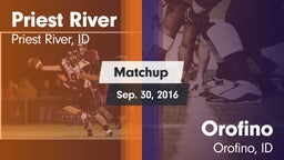 Matchup: Priest River vs. Orofino  2016