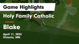 Holy Family Catholic  vs Blake Game Highlights - April 11, 2024