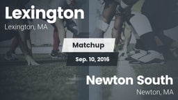 Matchup: Lexington vs. Newton South  2016