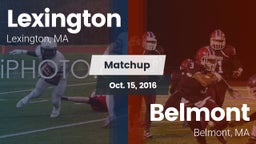 Matchup: Lexington vs. Belmont  2015